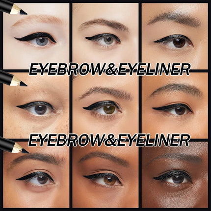 3Pcs Waterproof & Sweat-Proof Black Eyeliner Pencil - Long-LastingSmudge-Proof for Bold Eye Makeup, Easy Glide Formula for Perfe