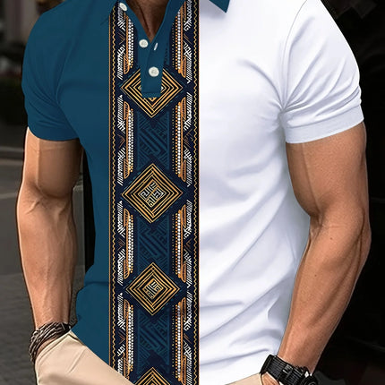 Polo Polo Shirt Men's Trendy Short Sleeved T-shirt Summer New Versatile Short Sleeved Polo Top Short Sleeved Shirt