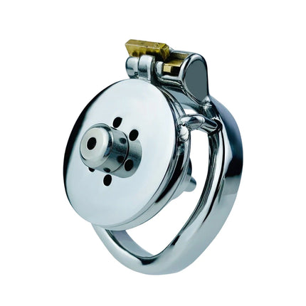 Flat Round Hole Male Stainless Steel Urethral Lock With Metal Catheter BDSM Erotic Sex Toys For Men Gay Long Term Wear 18+