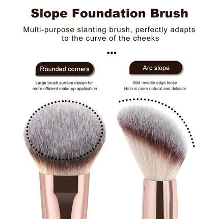 MAANGE 1pc Professional Angled Flat Makeup Brush for Foundation Powder Brush Concealer Cream Air Cushion Makeup Accessories Gift