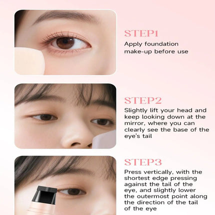 Double Head Rotatable Eyeliners Stamp Integrated EyelinerStamp Precise Outline Signet Long-Lasting EyelinerLiquid Pen Cosmetics