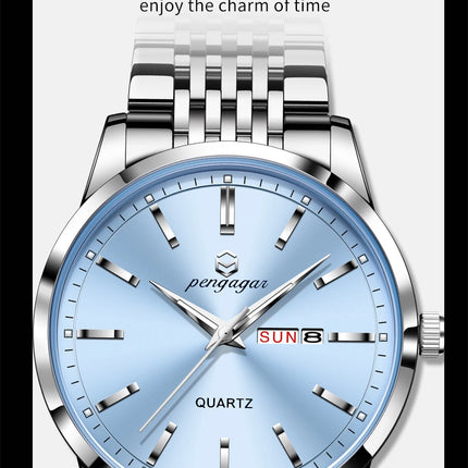 2025 New Top Brand Luxury Men's Wristwatch Waterproof Luminous Date Men's Watches Stainless Steel Quartz 43mm Men's Watch Male Watch