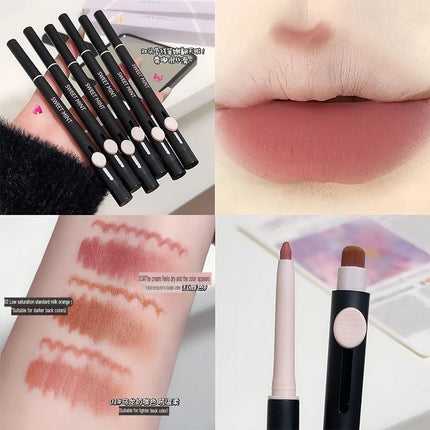 SWEET MINT Artist Lipliner Outline Lip Shape Lasting Color Pen With Brush Novice Lipstick Matte