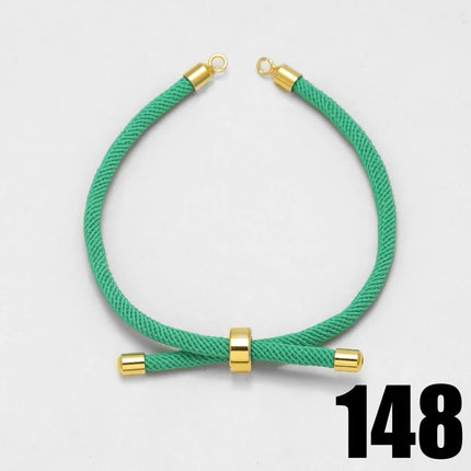 OCESRIO Fashion Adjustable Cotton Rope Chain for Bracelet Making DIY Gold Plated  Copper Jewelry Creation Wholesale cana012