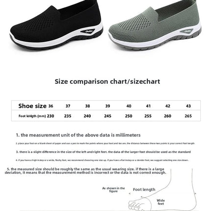 Women Walking Shoes High Quality Women Tennis Sneakers Fashion Lady Breathable Shoe Slip On Knit Upper Non Slip Workout 2025