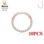 10PC Rose Gold Color / China Mainland / 16G 1.2x10mm