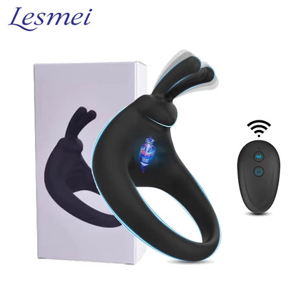 Penis Ring VIBRATEUR Wireless Remote Control Clitoris Stimulation Delay Ejaculation Enlargement Erection For Men