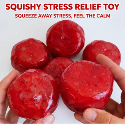 Watermelon Slushy Squishy Toy Sensory Anti Stress Ball Soft Jelly Squeeze Toys Cute Office Desk Fidget Gag Gifts for Kids Adults