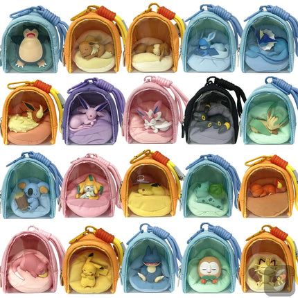 Pokemon Diy Sofa Sleeping Position Backpack Hanging Ornament Fairy Eevee Snorlax Jirachi Trendy Toys Decoration Collectible Gift