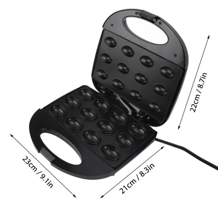 Walnut Cookie Maker Electric Walnut Cake Maker Double Sided Heating Nonstick Mini Nut Waffle Maker Machine