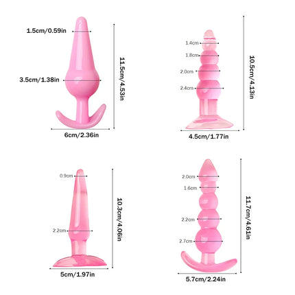 New 4/5/6/9Pcs Butt Plug Set Different Shapes Anal Expander Sex Toys Erotic Prostate Massager Stimulator Plug Anal Dilator