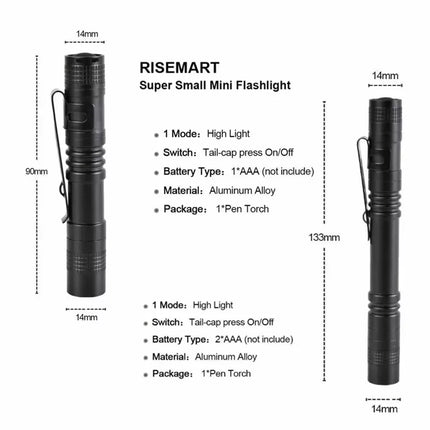 1PC Pen Doctor LED Flashlight Mini 9/13cm Portable White Light Dentist Nurse Torch Camping Hiking Adventure Out Flashlights