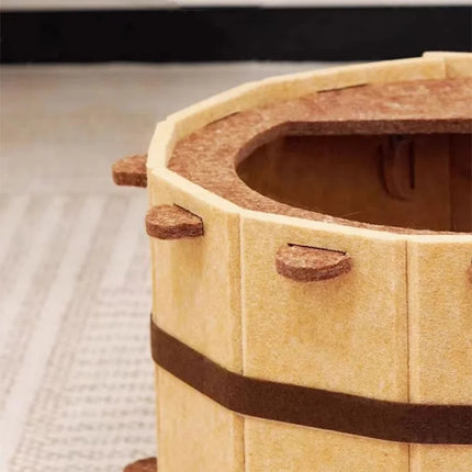 Sturdy Soft Comfortable Pet Nest Four Seasons Bathtub Cat House Fun Semi-Enclosed Felt Cat Bed For Claw Sharpening Sleeping