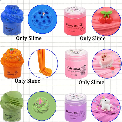 12 Pack Girls' and Boys' Butter Mash Set with Fragrance, Soft and Non Sticky DIY Slime Surprise Children's Stress Relief Toy