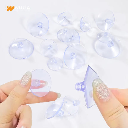 30/50/100pcs Clear Sucker Powerful Vacuum with Holes Suction Cups Wall Kitchen Bathroom Wedding Car Glass Decorate Hooks 25-40mm