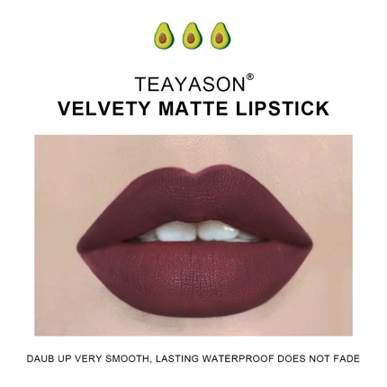 Matte Lipstick Set 3pcs Waterproof Long Lasting Velvet Nude Red Tint Natural Makeup Cosmetic Beauty Sexy Pen
