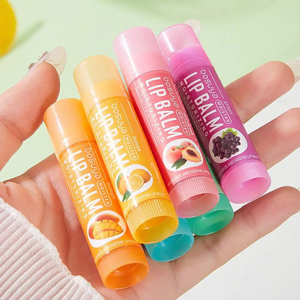 Fruit Series Lip Balm Set Fade Lip Lines Moisturizing Hydrating Anti-cracking Nursing Lipstick Fruit Flavor Lip Balm Skin Care