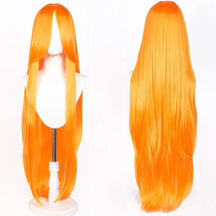 Long Straight Cosplay Wig 100CM Multiple Colors Pink Blonde Black Anime Costume Wig Universal Synthetic Cos Wig Daily Party Wig