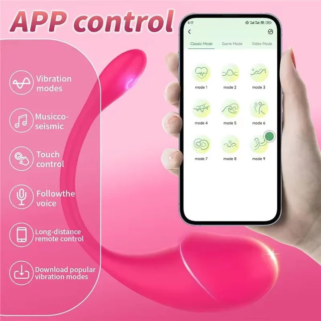 Wireless G Spot Vibrator for Women APP Bluetooth Vibrating Egg Clitoris Stimulator Dildo Wear Vagin Massger Adult Sex Toy Couple