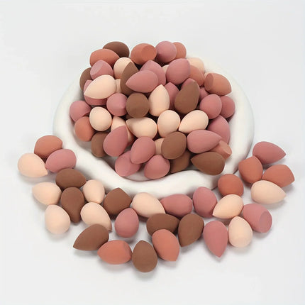 20/50/100PCS Mini Makeup Sponges - Latex-Free, Water-Activated Blenders for Foundation/BB Cream/Concealer, Precision Eye