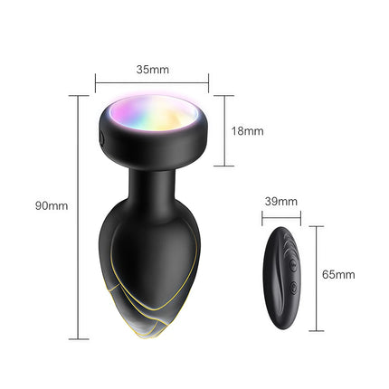 Anal Plug Vibrator for Men Women Butt Plug Men Prostate Massager Female Buttplug Remote Control Adult Sex Toys for Women Men Gay