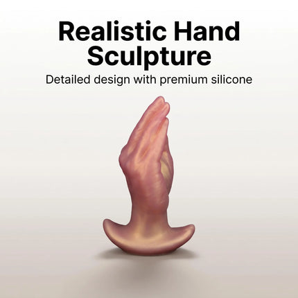 Simulated wearable silicone hand and anal plugs with realistic texture and soft silicone, suitable for wearing outdoors, couples