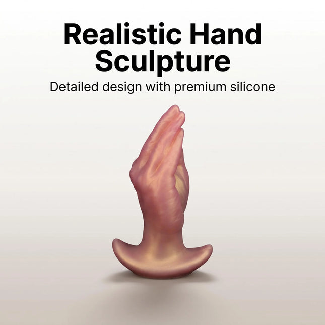 Simulated wearable silicone hand and anal plugs with realistic texture and soft silicone, suitable for wearing outdoors, couples