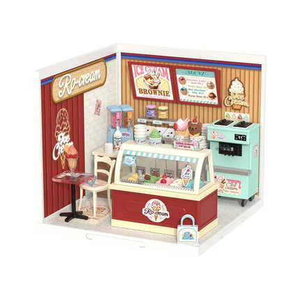 Robotime Rolife 3D Puzzle Model Super Store Series Lovely Pink Bedroom Plastic DIY Miniature House Kit Building Blocks Kits
