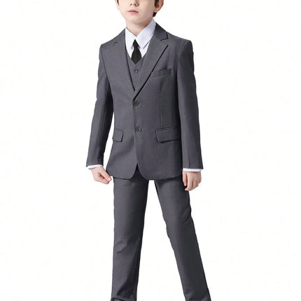 Boys Suits Colorful Formal Suits 5 Piece Slim Fit Dresswear Suit Set School Uniforms