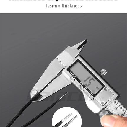 Antistatic Stainless Steel Tweezers 6 PCS Precision Maintenance Industrial Repair Curved Tool Home Work Model Making Hand Tools