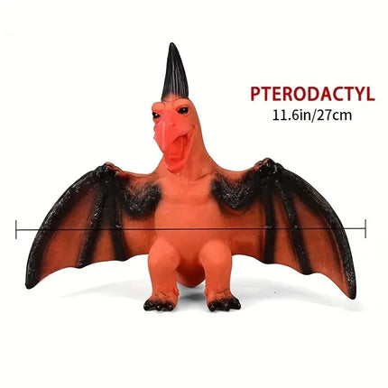 Kids' Soft Rubber Dinosaur Toy(Single Piece)-Tyrannosaurus/Raptor/Acanthosaurus/Pterodactyl/Triceratops/Brachiosaurus,Boys' Gift