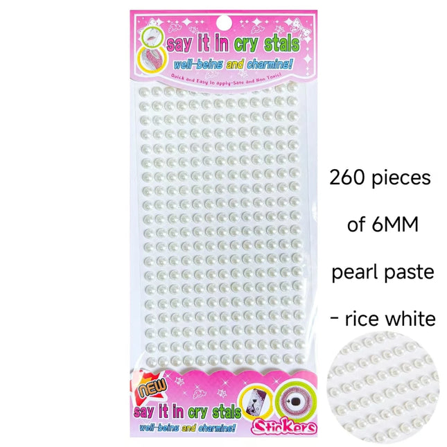 Children's DIY stickers, pearl chains, decorative car stickers, mobile phone back glue, diamonds, acrylic diamond stickers, manu