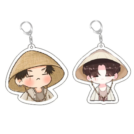 Cartoon Koop Star Keychain Cute Kawaii Purse Bag Backpack Car Key Chain Earbud Case Accessriose Collectors Fans Women Men Gift
