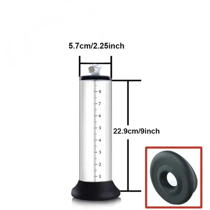 Acrylic Male Penis Pump Manual Penis Enlarger Sex Toys for Man Vacuum Pump Male Masturbation Penile Trainer Adults Sex Products