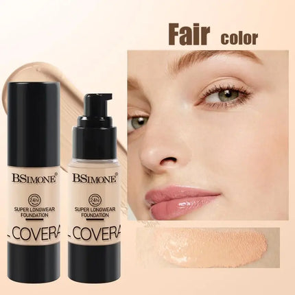 [YA]BSIMONE Liquid Foundation, Waterproof, Matte Finish, Long Lasting, Concealer Cream For Uneven Tone- Daily Makeup Must-Have