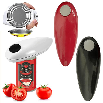 Electric Can Opener Hands Free Jar Opener Smooth Edge Tin Opener Battery Operated for Weak Hands for All Kinds of Jars Gadget