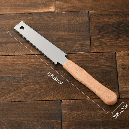 Style Hand Saw Non-slip Wooden Handle Pull Saw Flush Cut Saw Flexible Handsaw Woodworking Cutting Tool Hand Saw