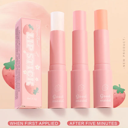 Long Lasting Color Change Lip Balm Moisturizing Hydrating Repair Lip Care Jelly Lipstick Fruity Tint Makeup