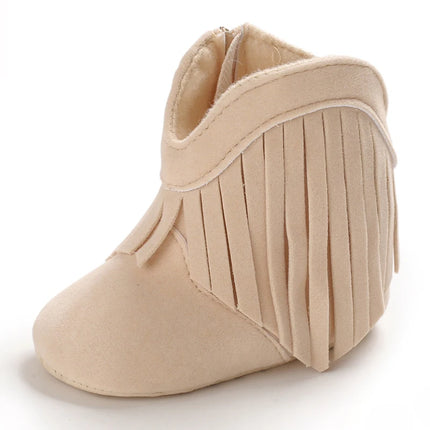 Fashionable Tassel Baby Boots Autumn Winter Casual Comfortable Shoes for Boys And Girls 0-18 Months Walking Shoes