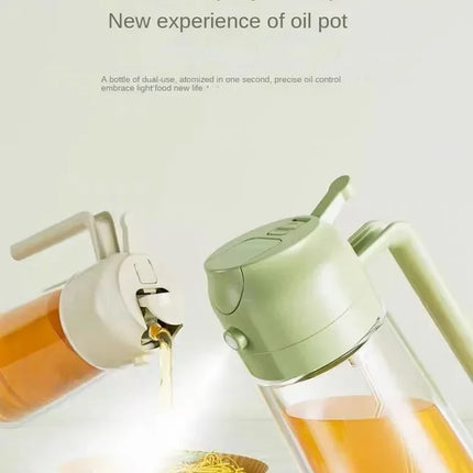 2 in 1 Pour Spray Sprayer Household Kitchen Oils Spray Cooking Olive Oil Dispenser Oil Baking Vinegar Soy Sauce Spray Container