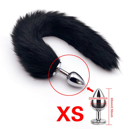 1pcs, BDSM Four size dog tail anal plug, animal tail butt plug, role-playing sex games, men and women sex toys