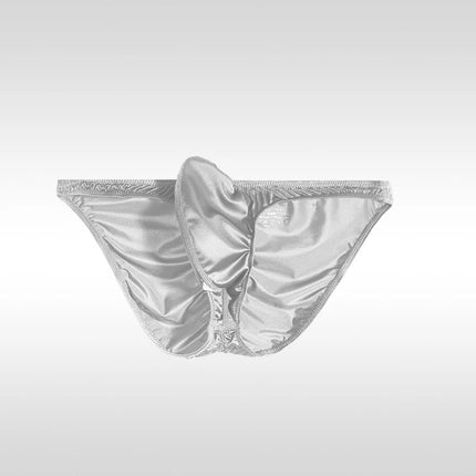 Japanese Men's Underwear Upturned Style Narrow Side Triangle Panties Low Waist Sexy Tight Half Wrap Buttocks Briefs