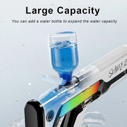 Electric Continuous Shooting Water Guns for Adults Automatic Water Absorb Blasters Summer Outdoor Pool Battle Game Toys for Kids