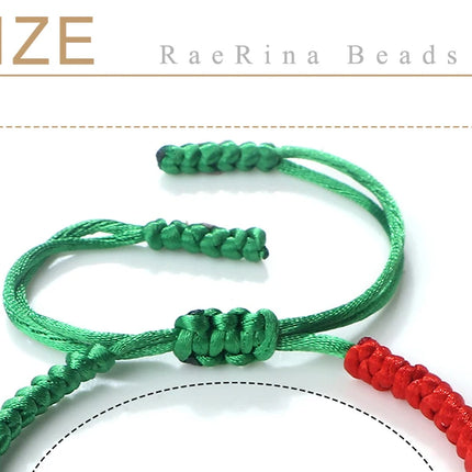 Handmade Countries Flag Color Bracelet Green White Red Rope Italy Mexico Ireland Bangles Adjustable Size Bracelets Couple Gift