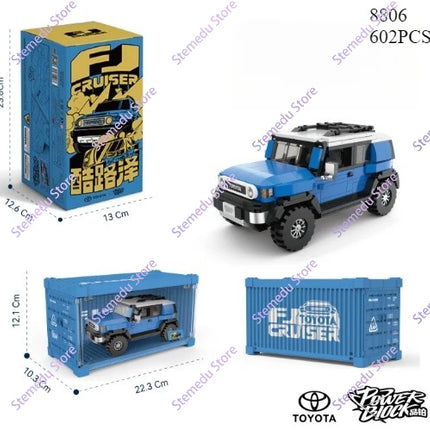 MOC PB8801-8849 Technical Speed Car MX5 Racing Car Model Camper Container Building Block Brick Assembly Toys Kids Xmas Gift