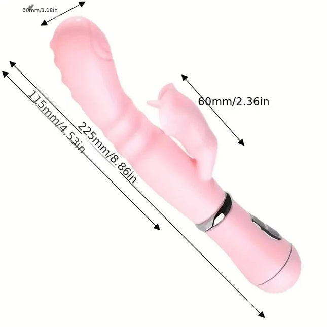 12 Speed Mode Dildo Rabbit Vibrator Dual Vibration G-Spot Vagina Massager AV Stick Clitoris Sex Toy for Women Female Masturbator