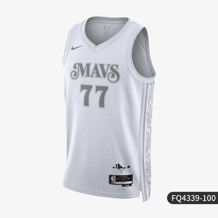 Nike Official Genuine Autumn New Men's Breathable Sport V-Neck Basketball Jersey FQ4339-100