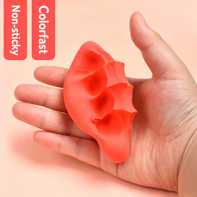 12 Colors Air Dry Modeling Clay Set Soft Non-toxic Playdough DIY Animal Doll Craft Kit Early Educational Toy Kids Birthday Gift