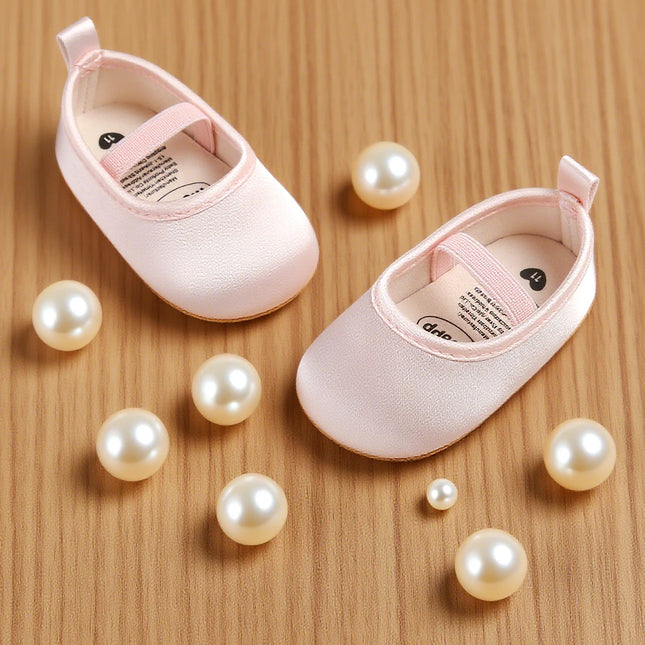 NEW Infant Baby Girls Mary Jane Princess Wedding Dress Shoes Toddler Crib Shoes Versatile baby princess shoes