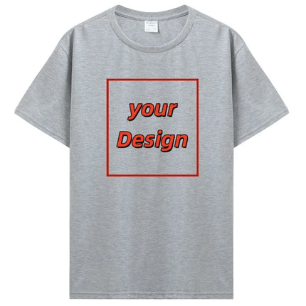 Custom T-shirt Customized Print T Shirt Men Women Personalized Tops Tees DIY Your Like Photo Or Logo Cotton T-shirt Men Clothing